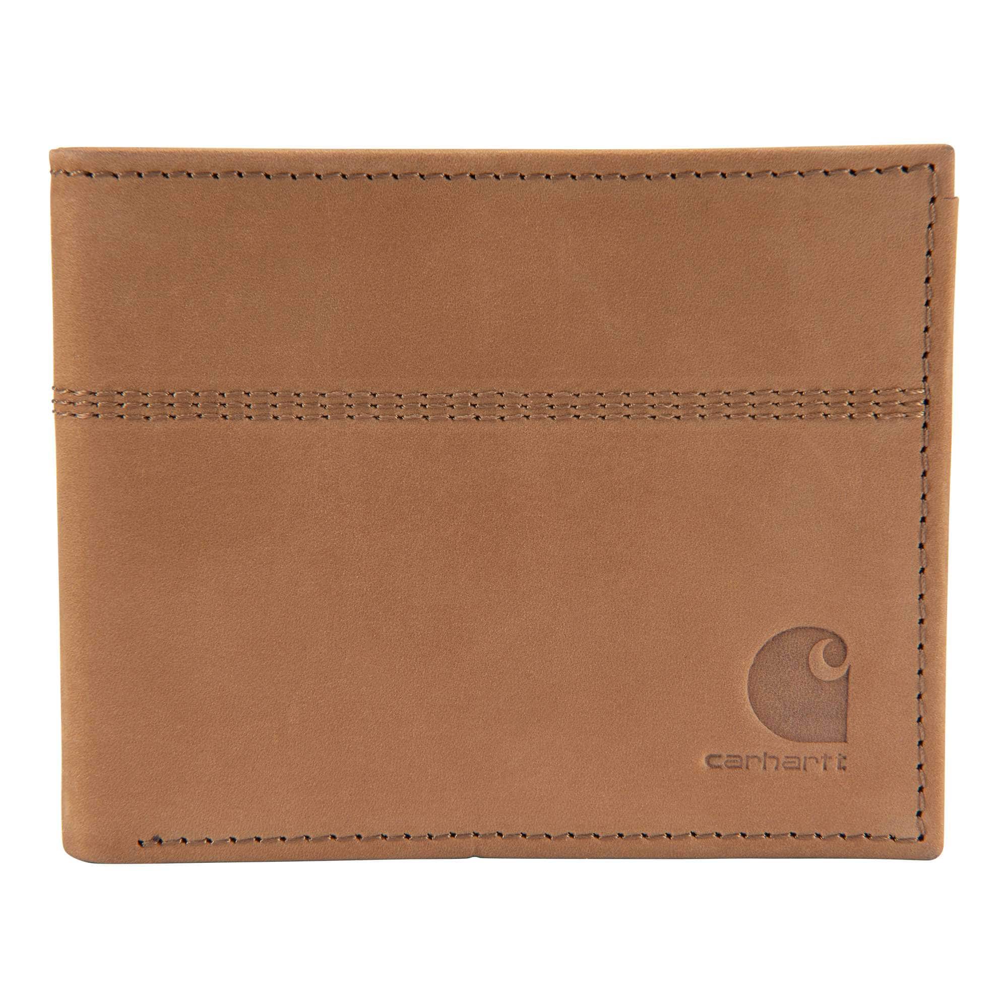 Saddle leather bifold wallet
