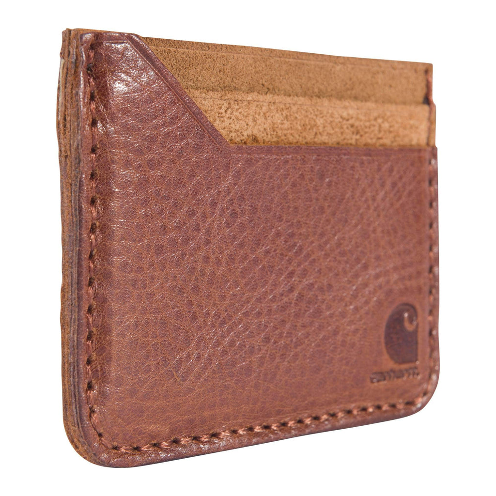 Patina leather front pocket wallet
