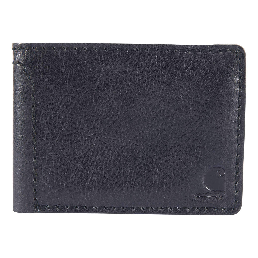 Patina leather bifold wallet