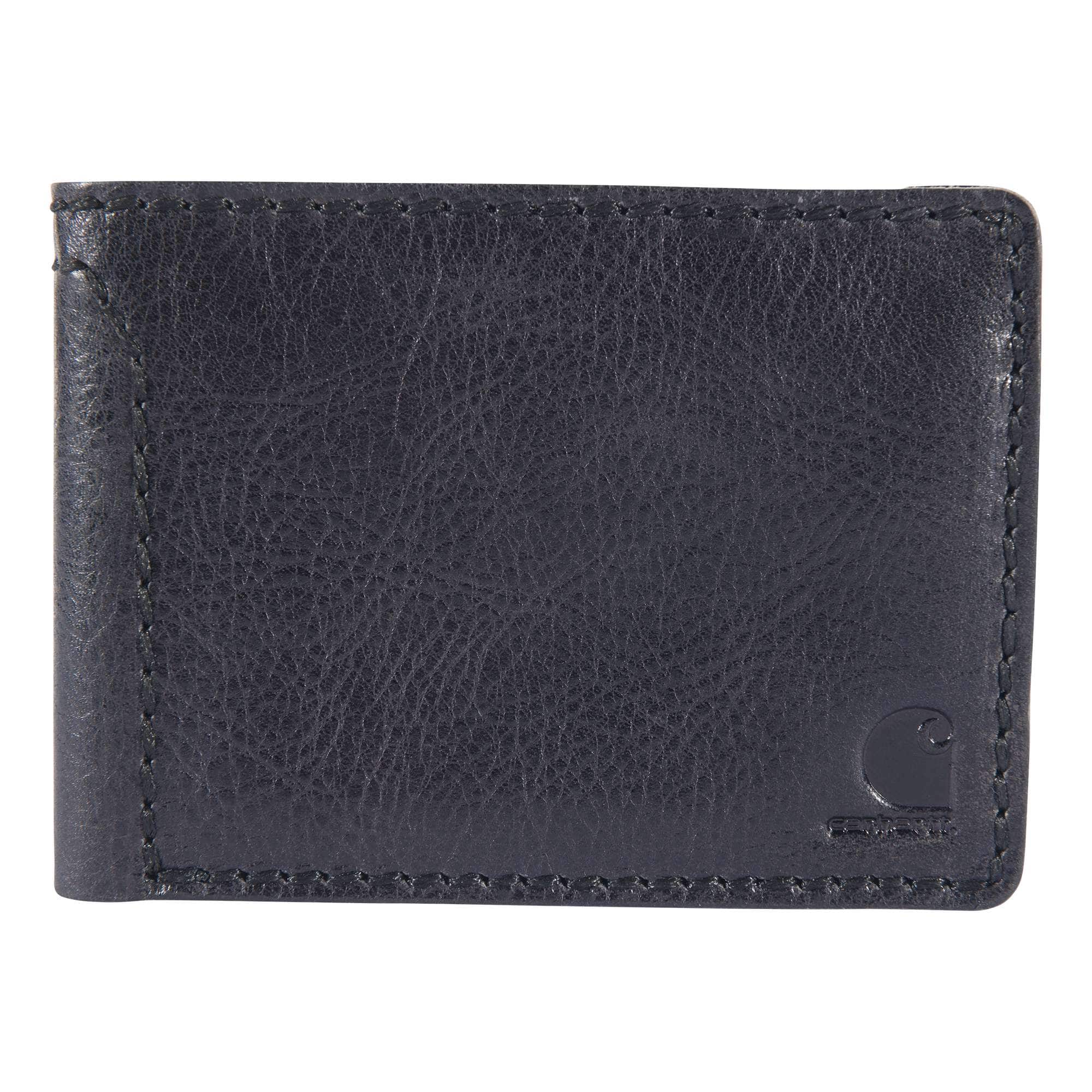 Patina leather bifold wallet