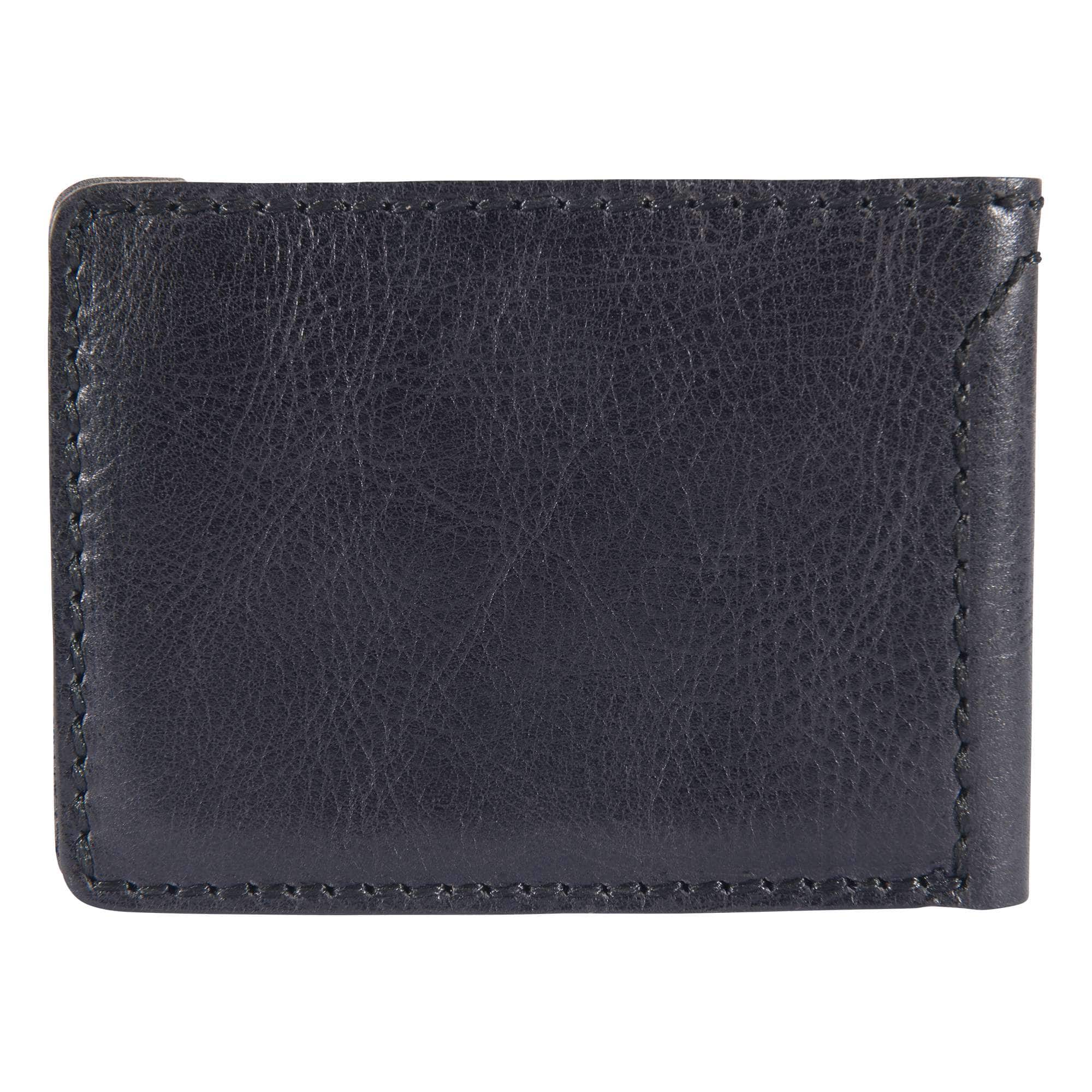 Patina leather bifold wallet