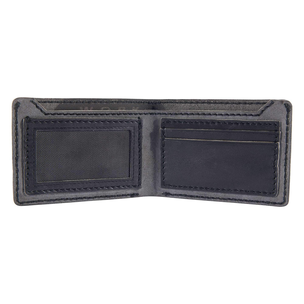 Patina leather bifold wallet