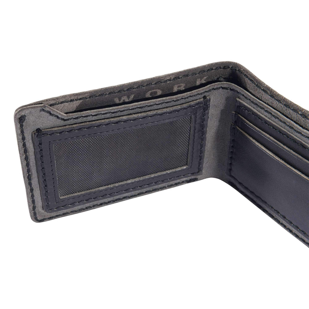 Patina leather bifold wallet