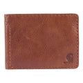 Patina leather bifold wallet