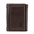 Pebble leather trifold wallet