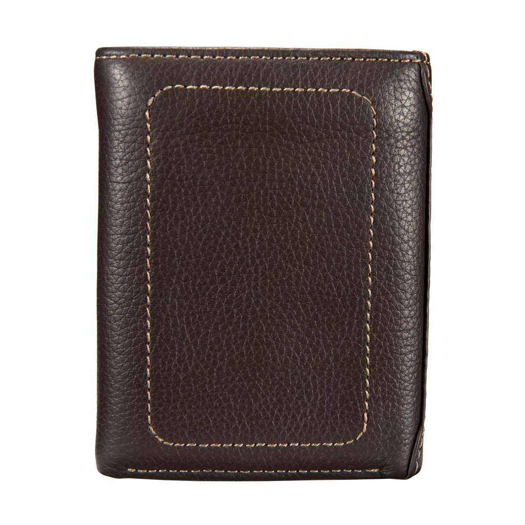 Pebble leather trifold wallet