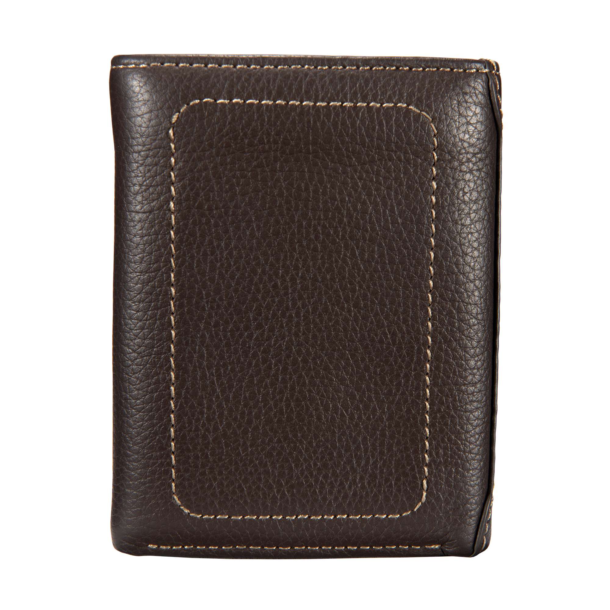 Pebble leather trifold wallet