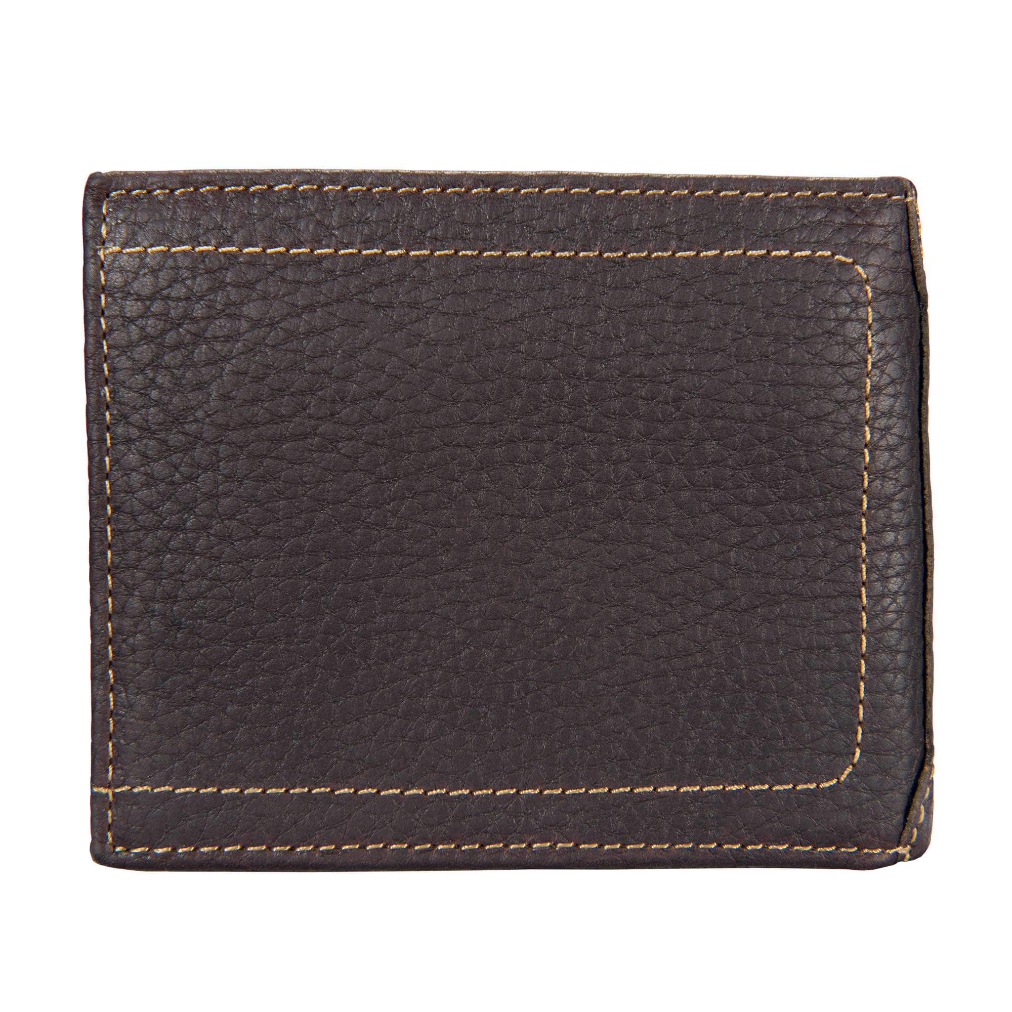 Pebble leather passcase wallet
