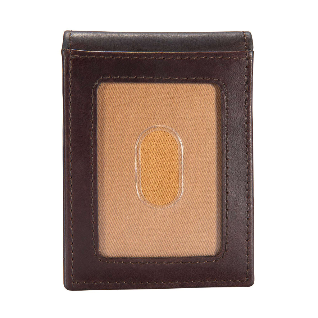 Oil tan leather front pocket wallet