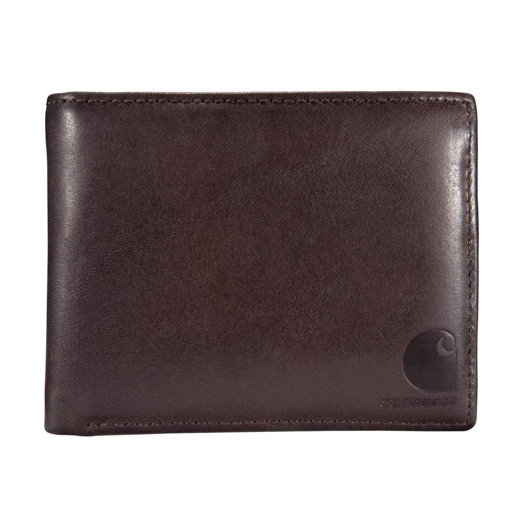Oil tan leather passcase wallet
