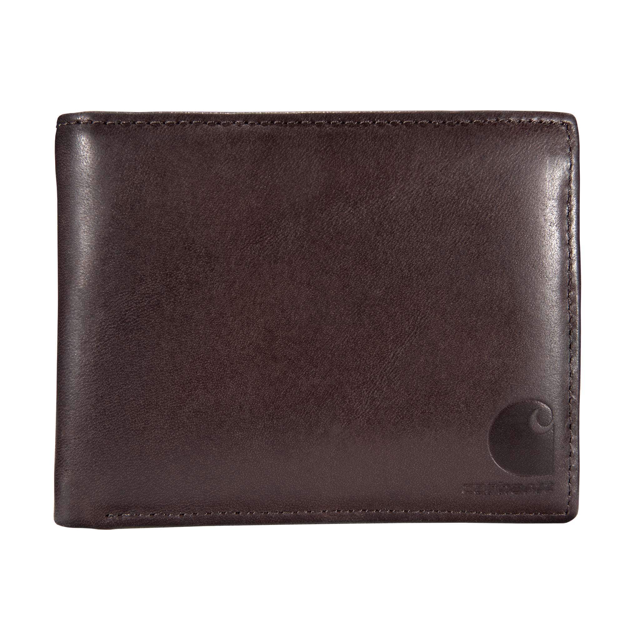 Oil tan leather passcase wallet