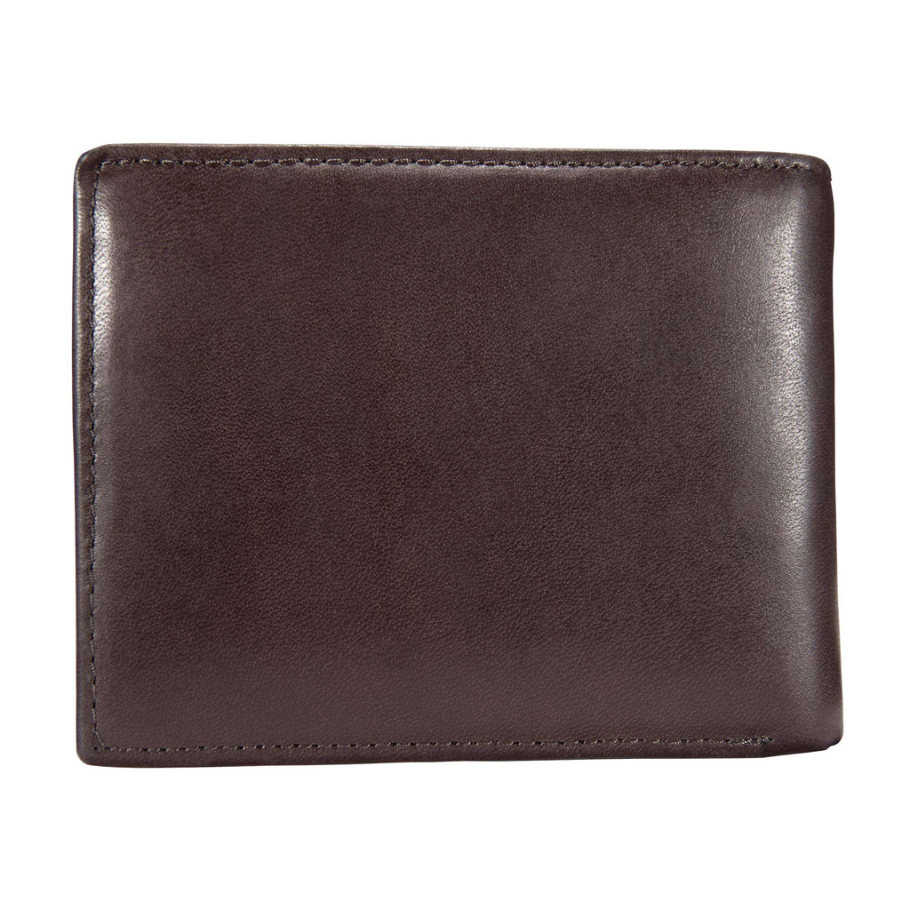 Oil tan leather passcase wallet