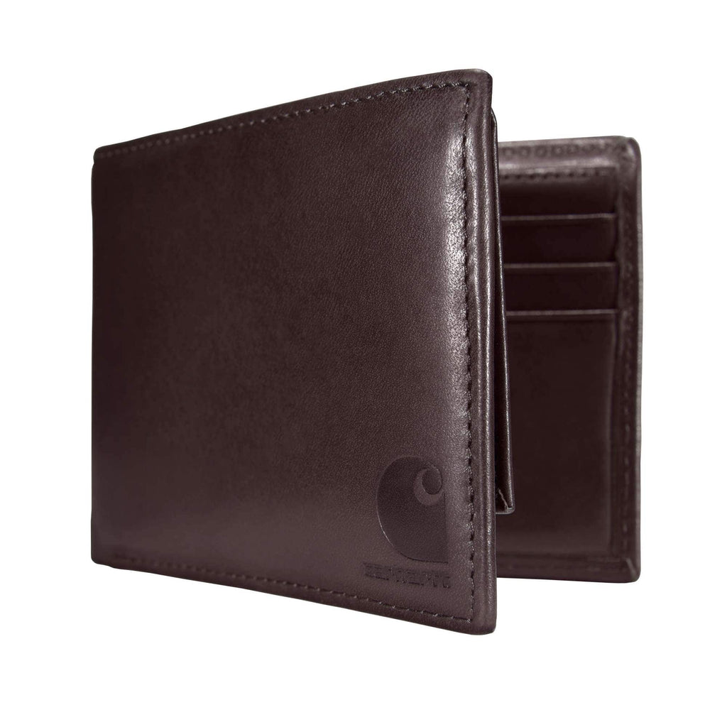 Oil tan leather passcase wallet