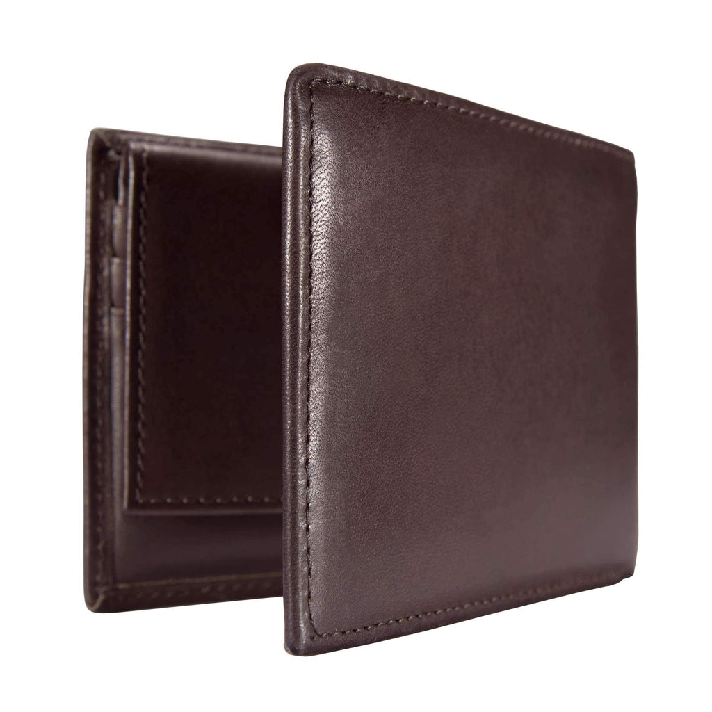 Oil tan leather passcase wallet