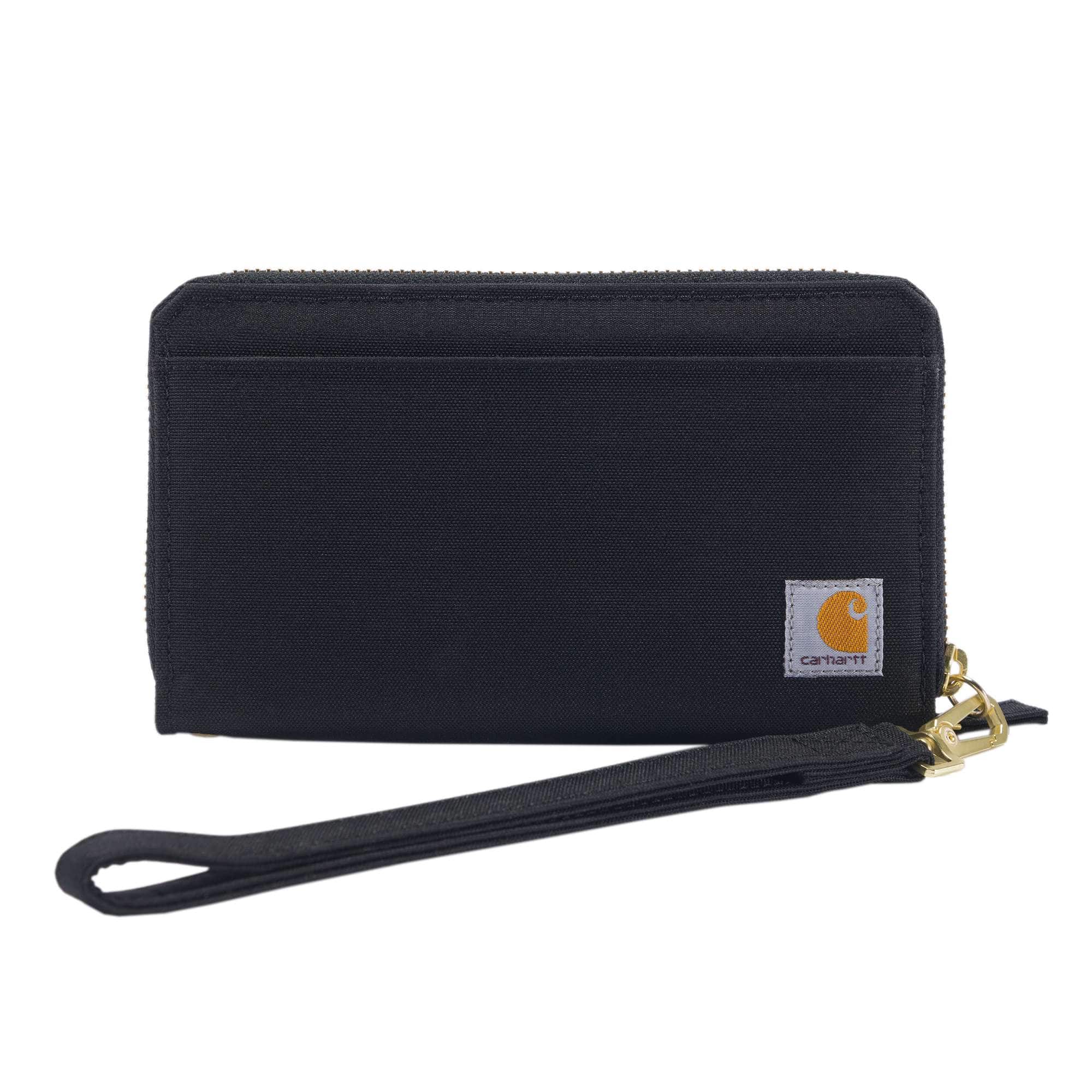 Nylon duck lay-flat clutch wallet