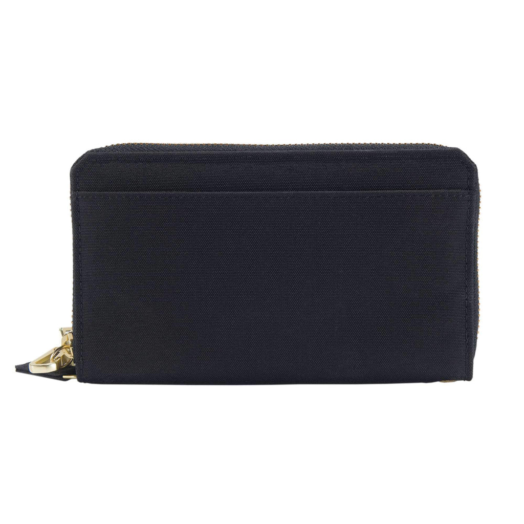 Nylon duck lay-flat clutch wallet
