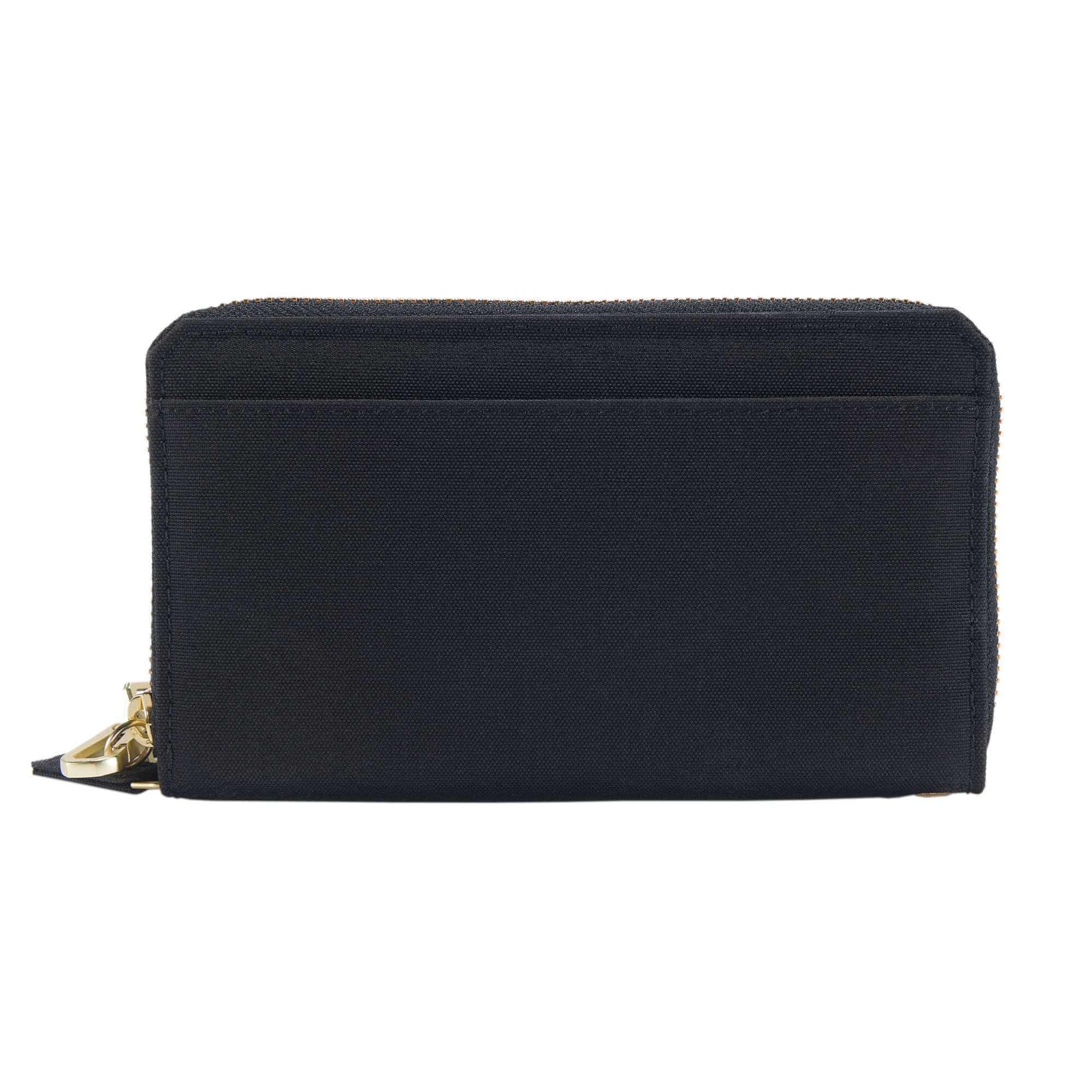 Nylon duck lay-flat clutch wallet