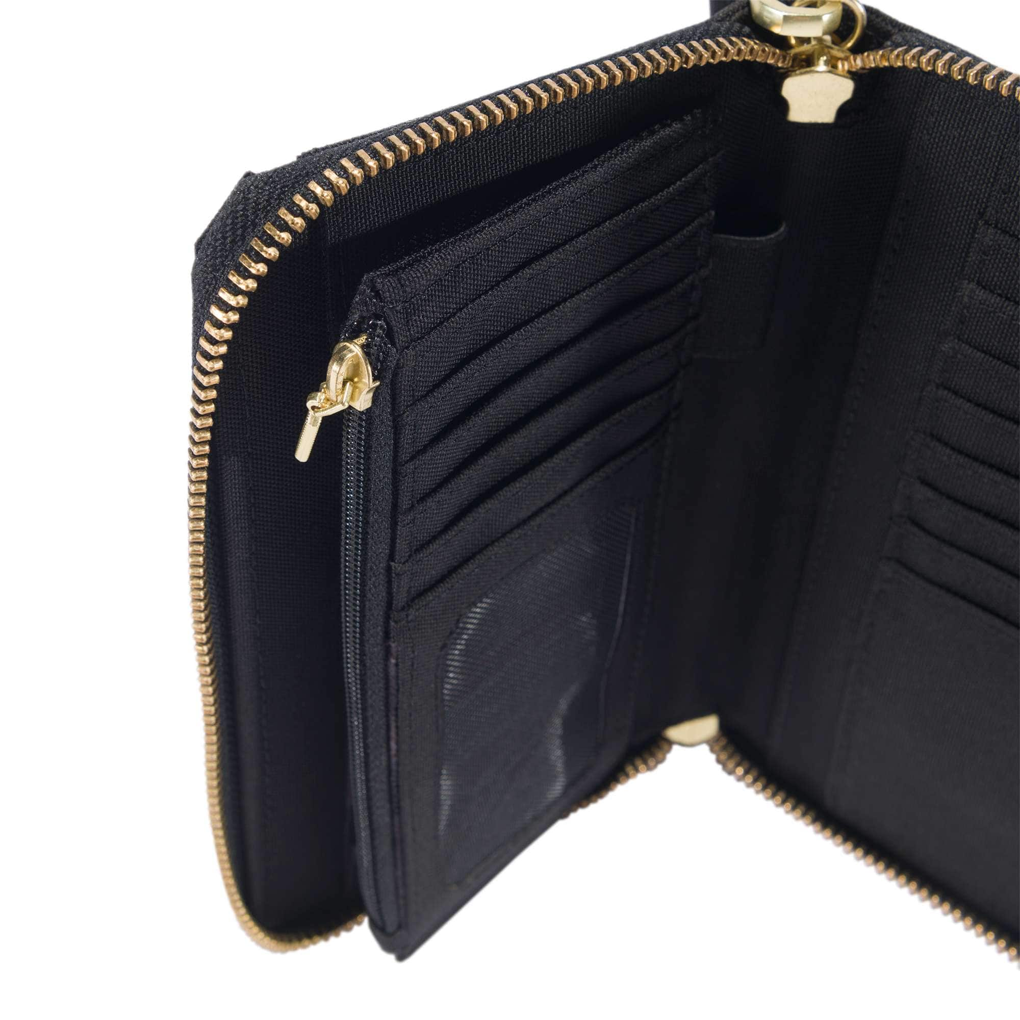 Nylon duck lay-flat clutch wallet