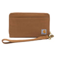 Nylon duck lay-flat clutch wallet