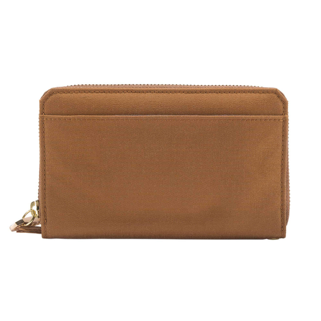 Nylon duck lay-flat clutch wallet