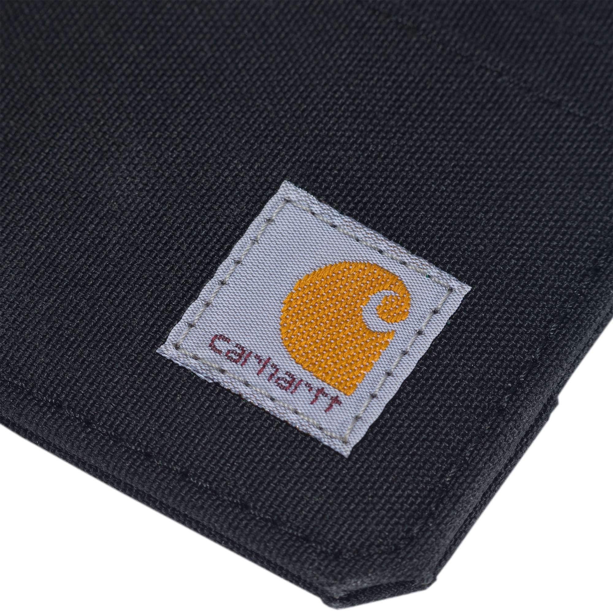 Nylon duck zippered card keeper wallet