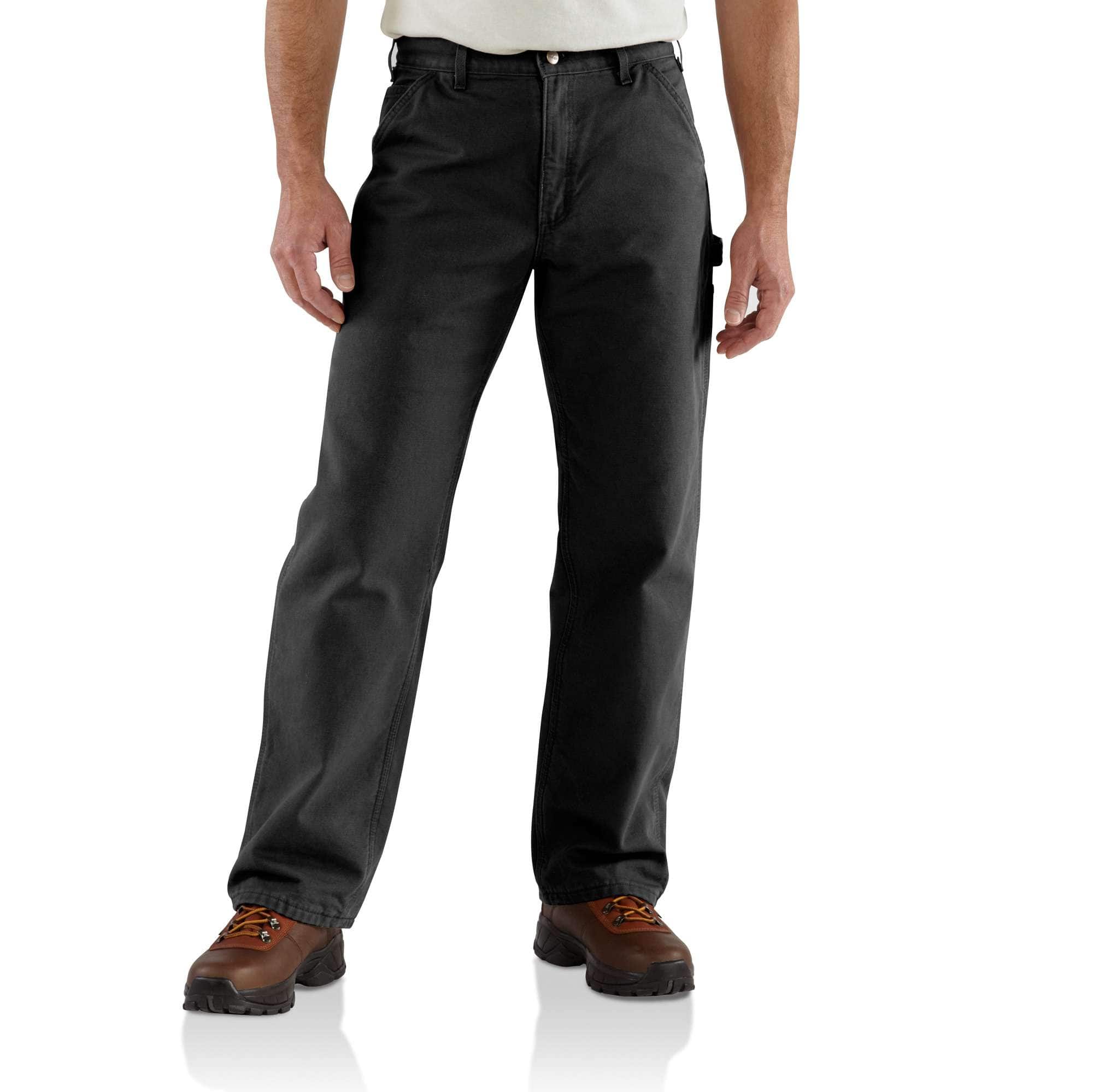 Carhartt b111 men's loose straight washed duck lined work pants