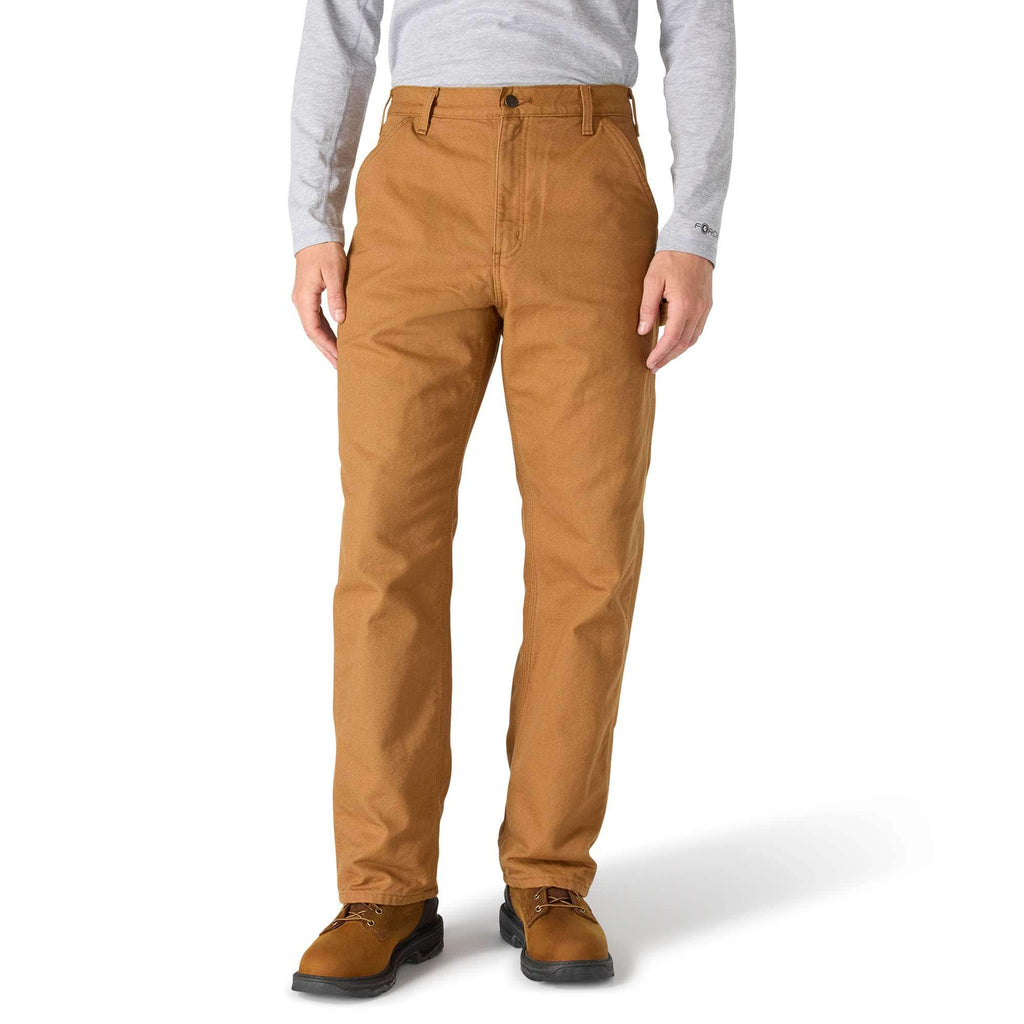 Carhartt b111 men's loose straight washed duck lined work pants