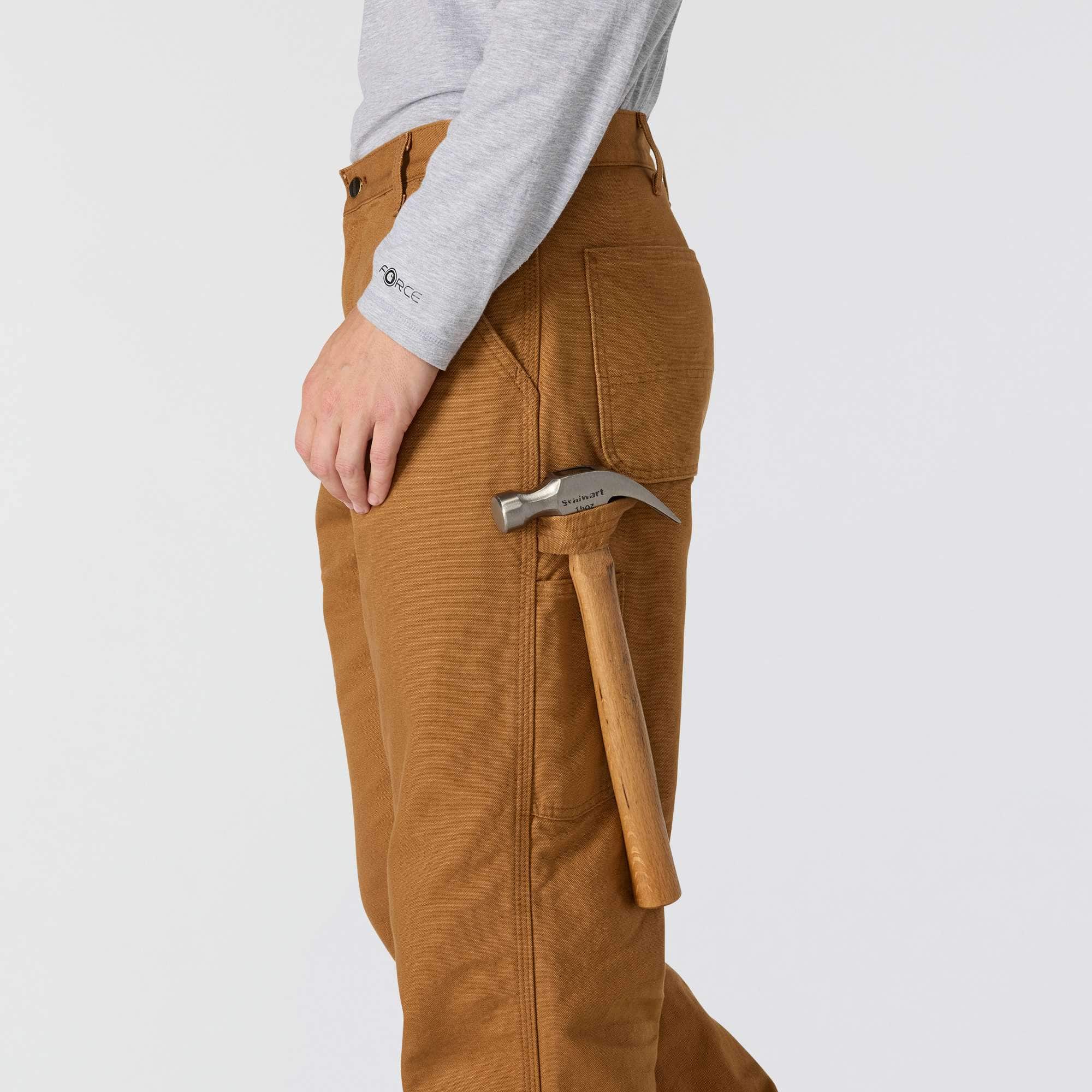 Carhartt b111 men's loose straight washed duck lined work pants