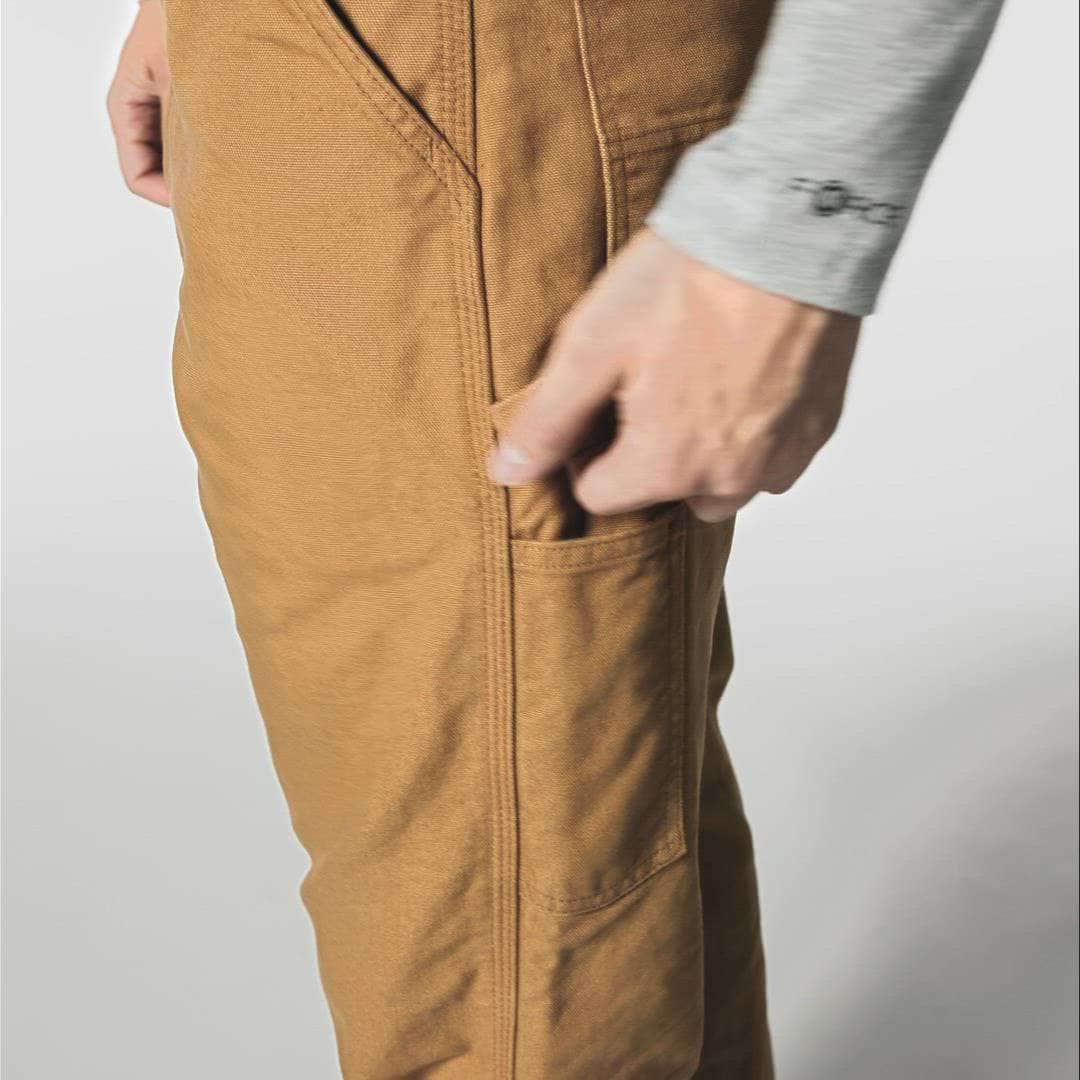 Carhartt b111 men's loose straight washed duck lined work pants
