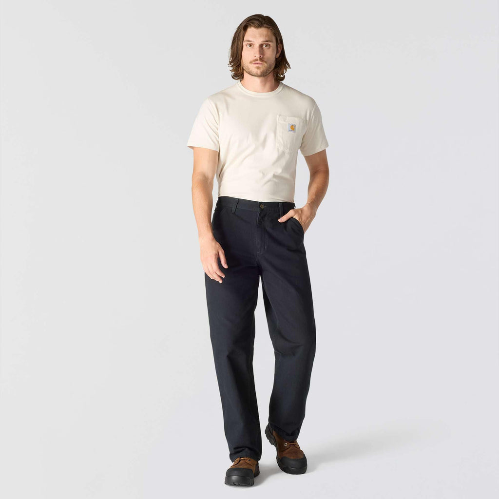Carhartt b11 men's loose straight washed duck work pants
