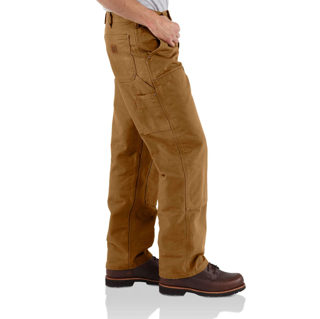 Carhartt b136 men's loose straight washed duck double-knee carpenter pants