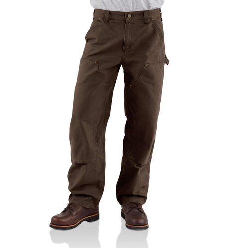 Carhartt b136 men's loose straight washed duck double-knee carpenter pants
