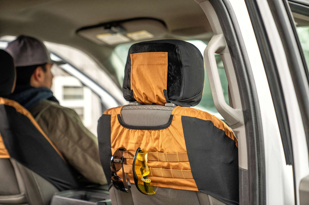 Universal fitted nylon duck bucket
seat cover