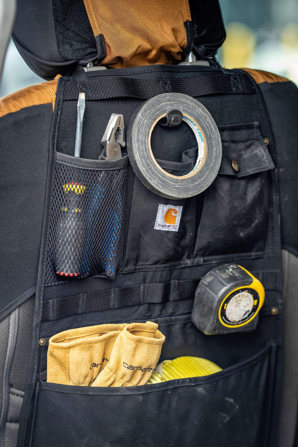 Universal nylon duck seat organizer