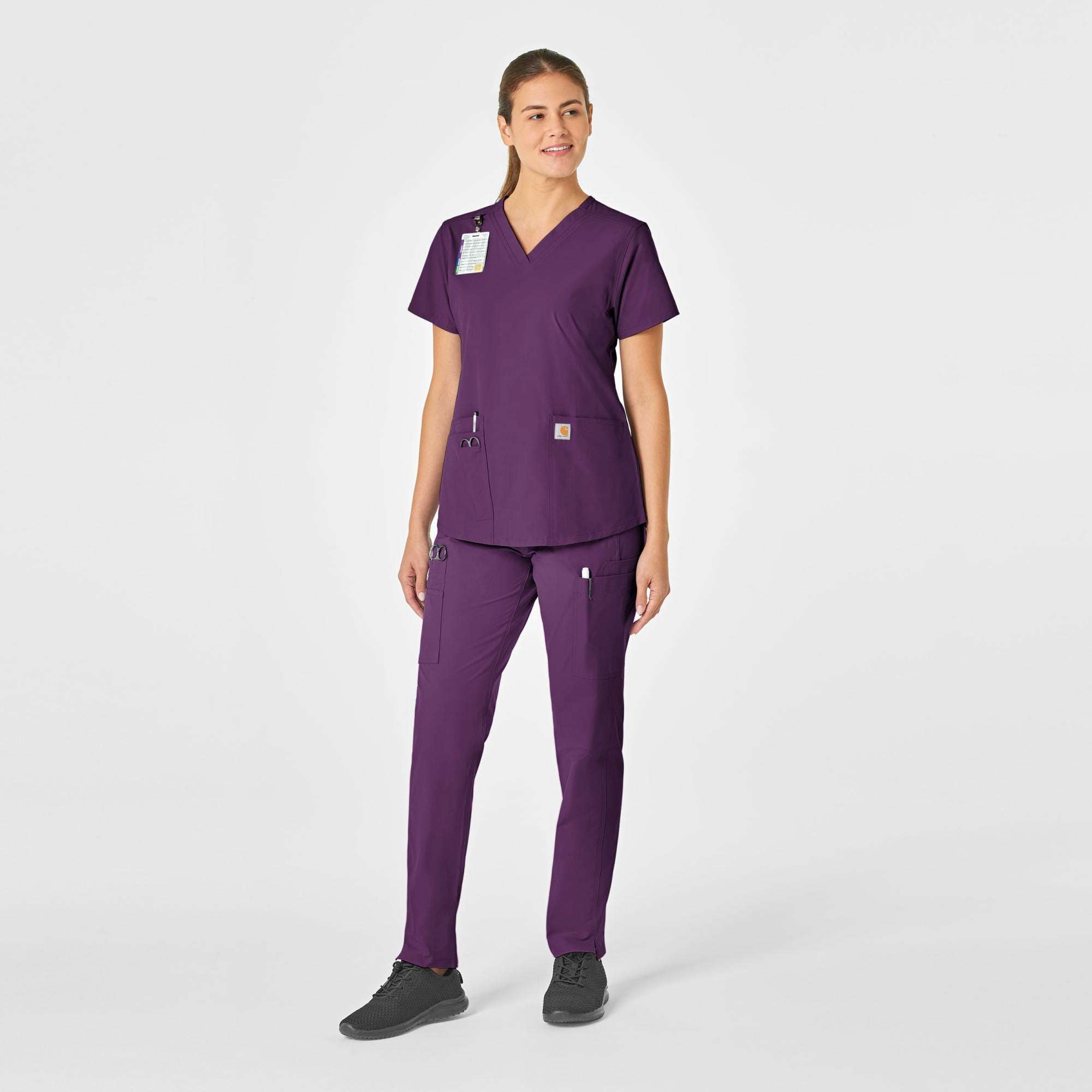 Women's force essentials v-neck scrub top