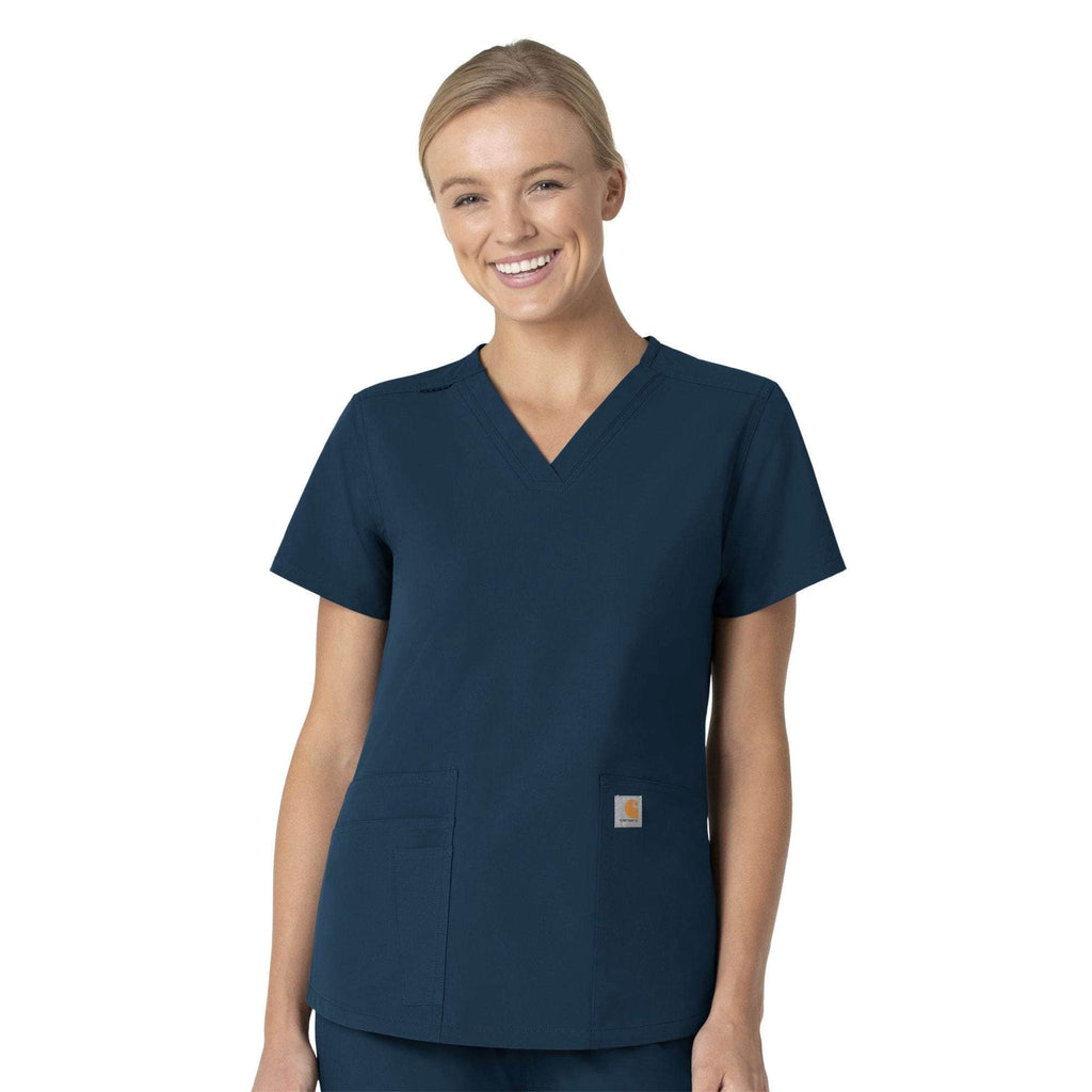Women's force essentials v-neck scrub top
