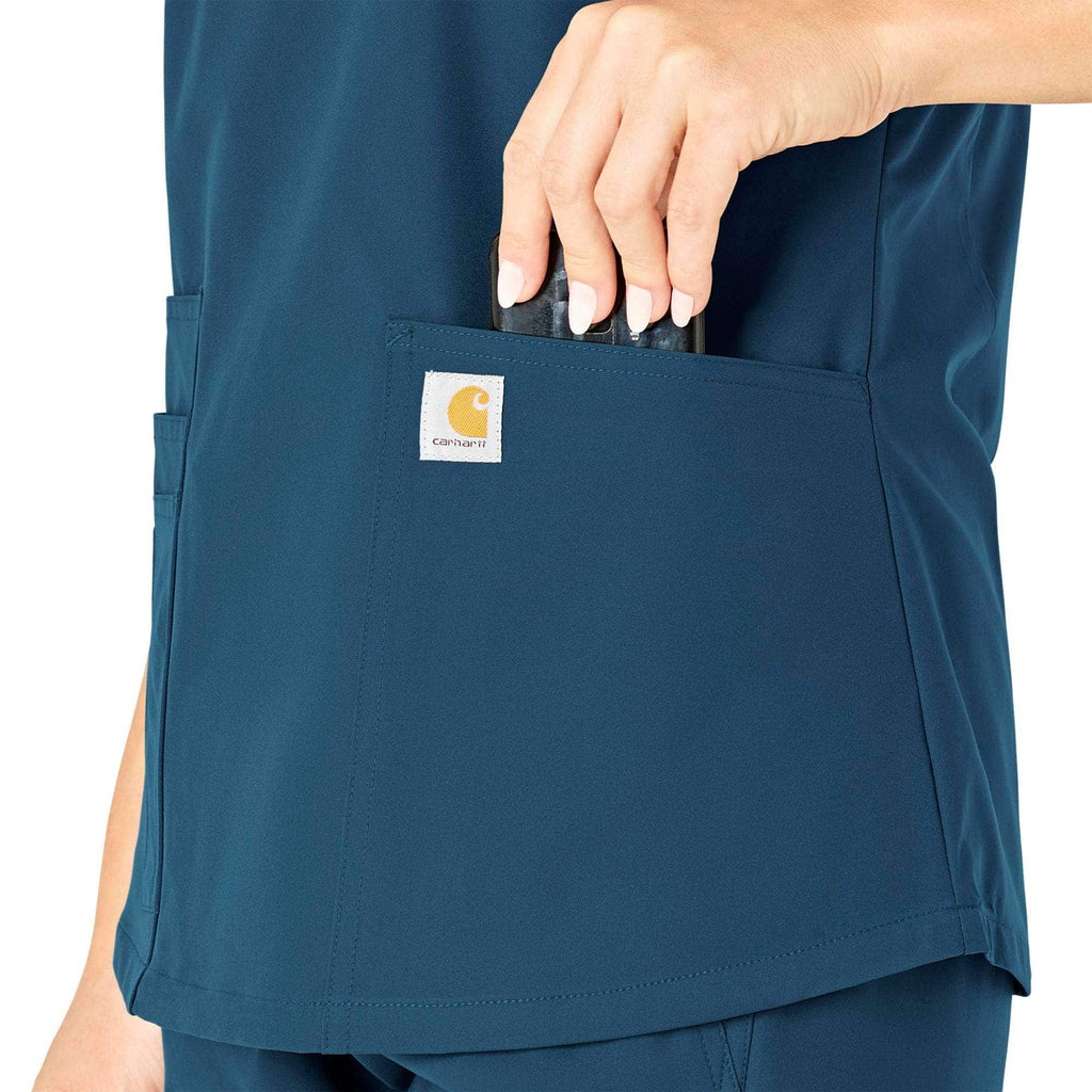 Women's force essentials v-neck scrub top