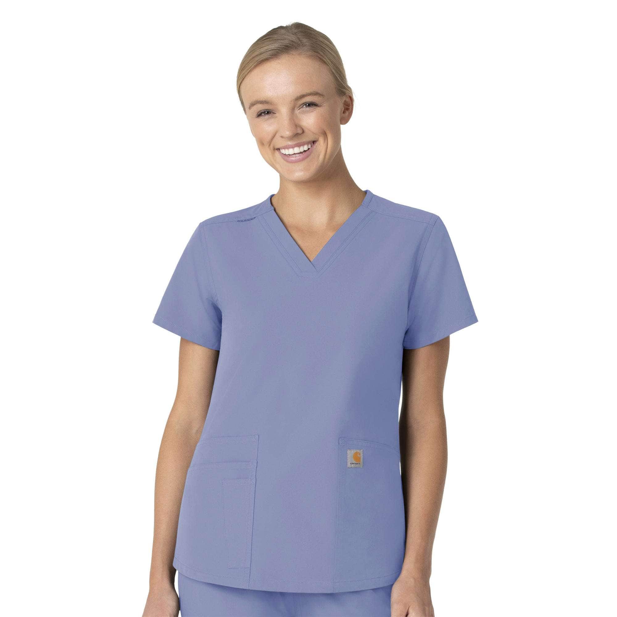 Women's force essentials v-neck scrub top