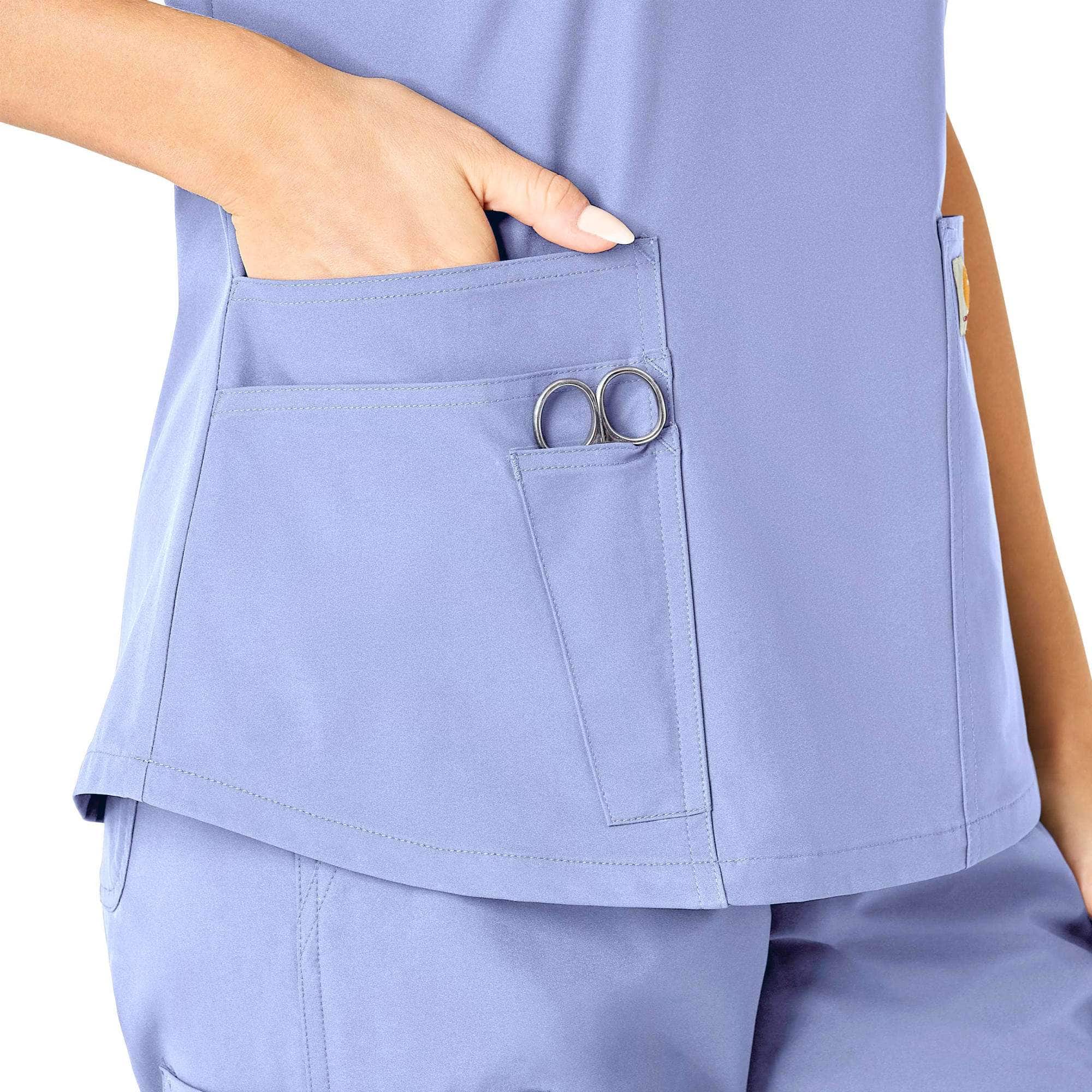 Women's force essentials v-neck scrub top