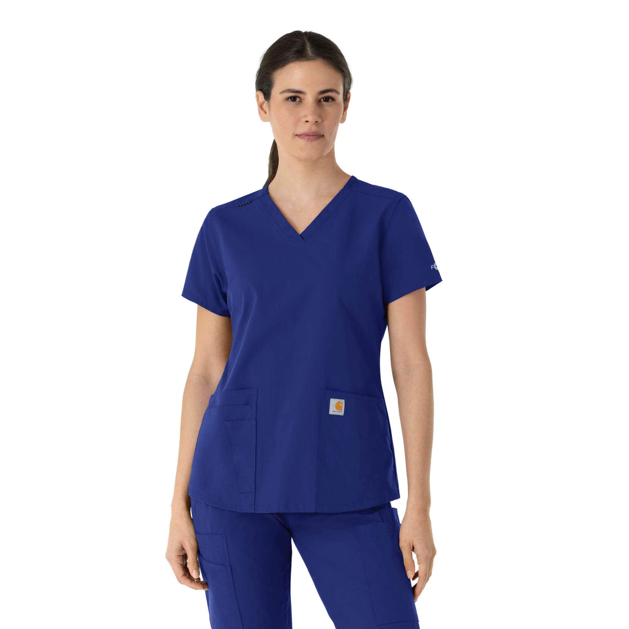 Women's force essentials v-neck scrub top