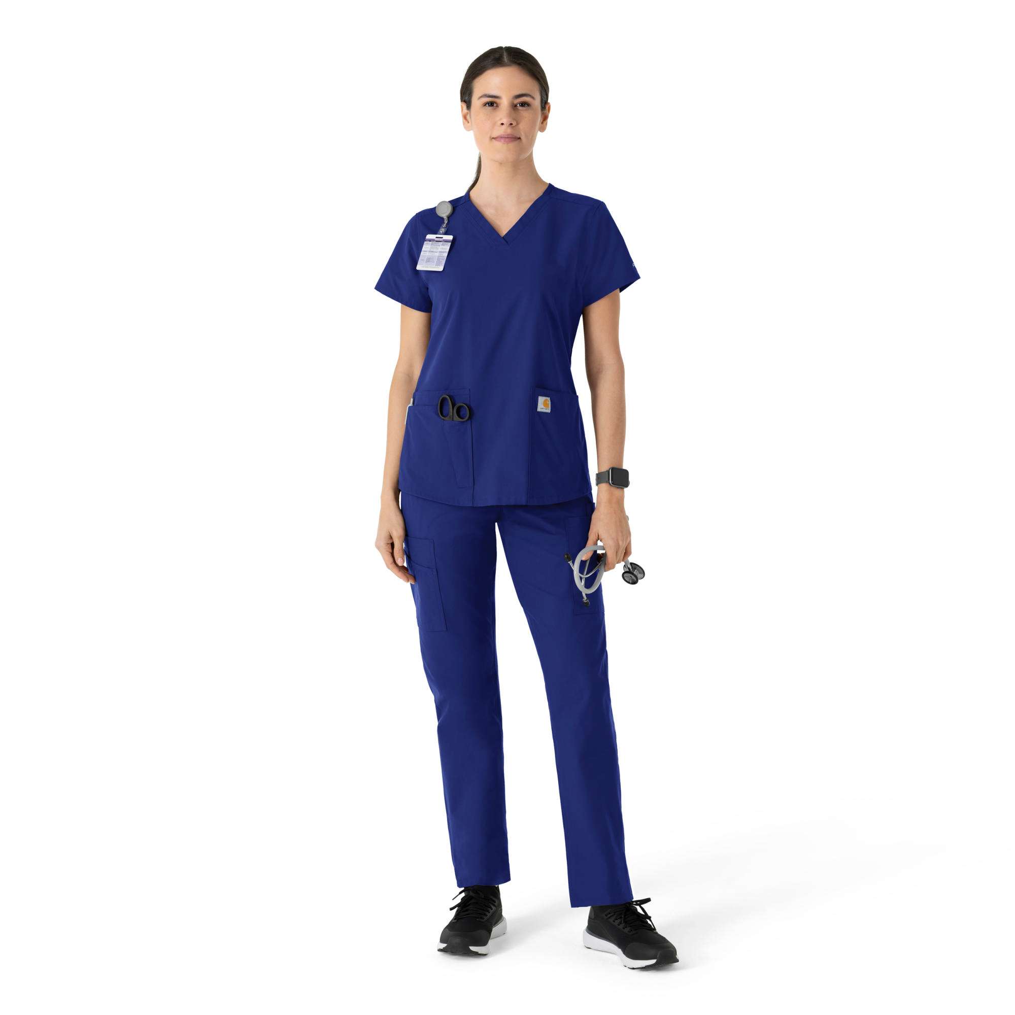Women's force essentials v-neck scrub top