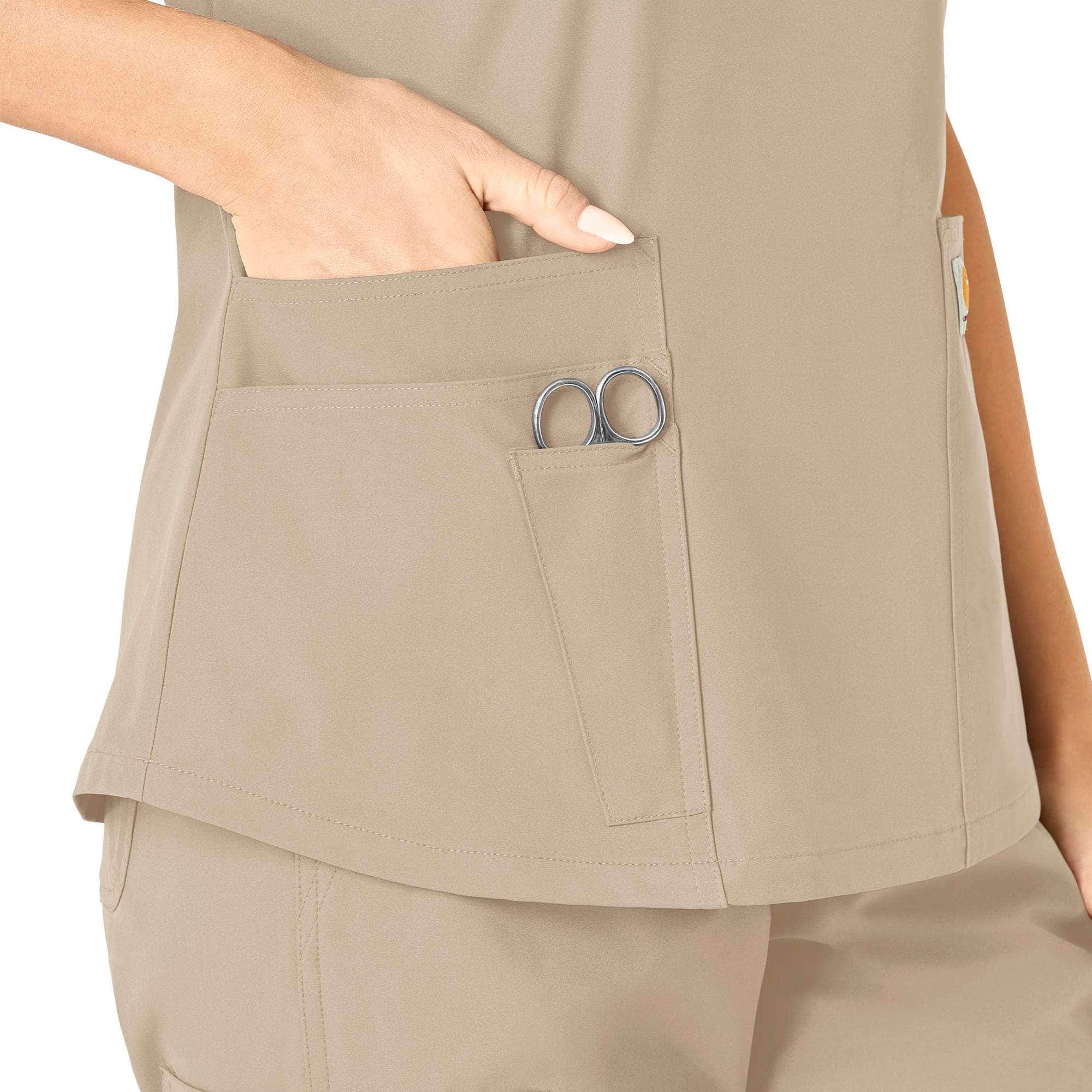 Women's force essentials v-neck scrub top