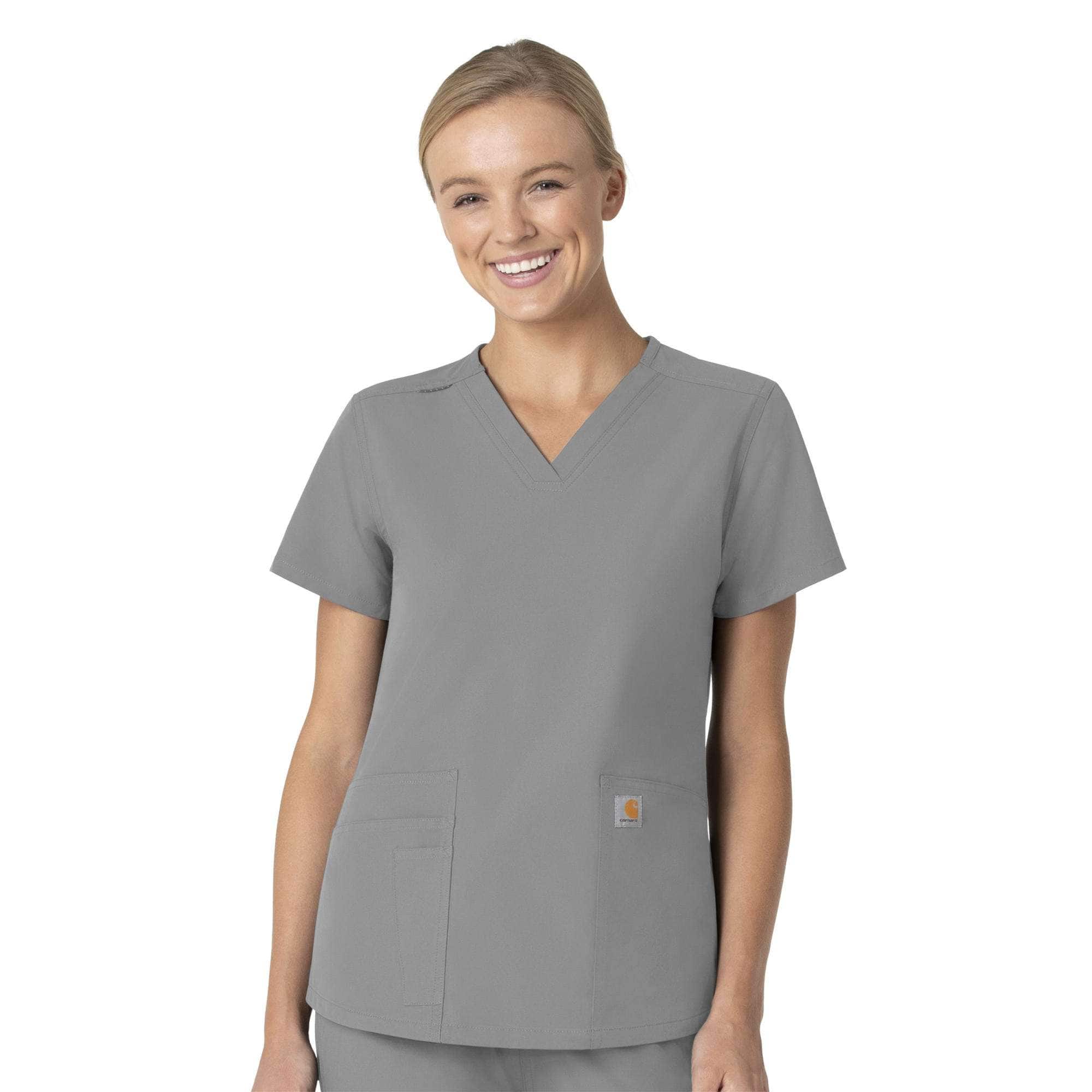 Women's force essentials v-neck scrub top