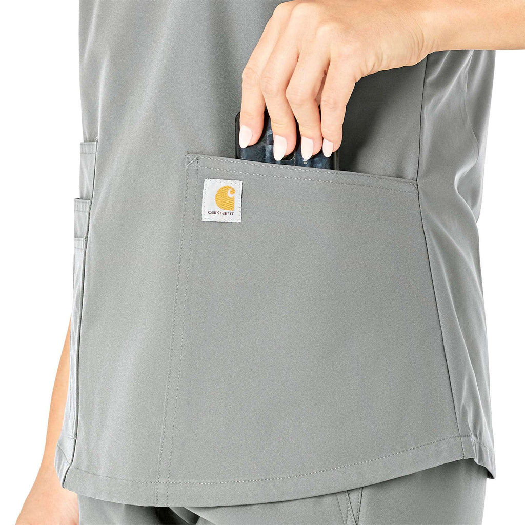 Women's force essentials v-neck scrub top
