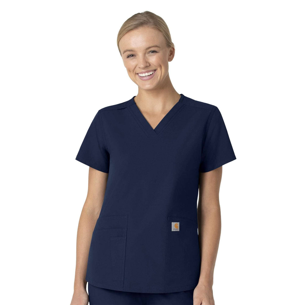 Women's force essentials v-neck scrub top