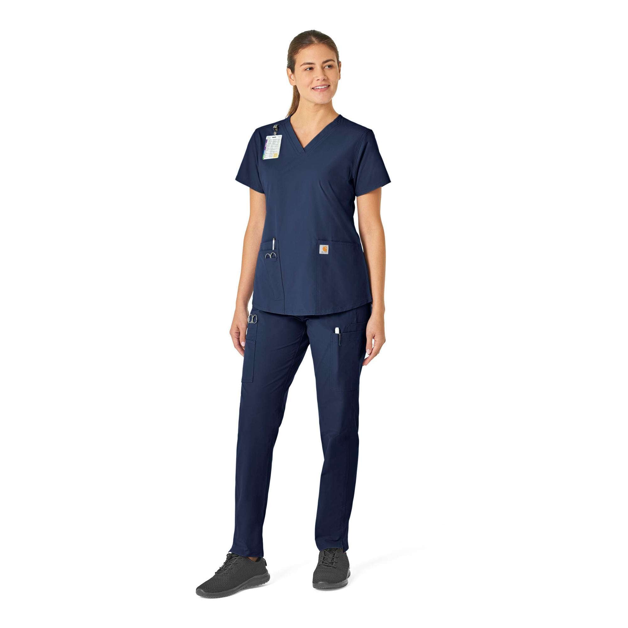Women's force essentials v-neck scrub top