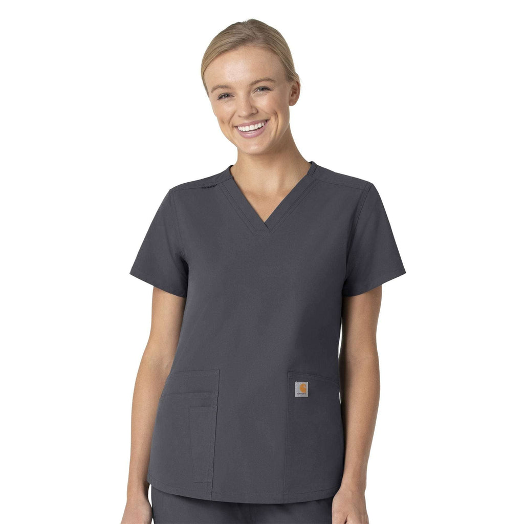 Women's force essentials v-neck scrub top