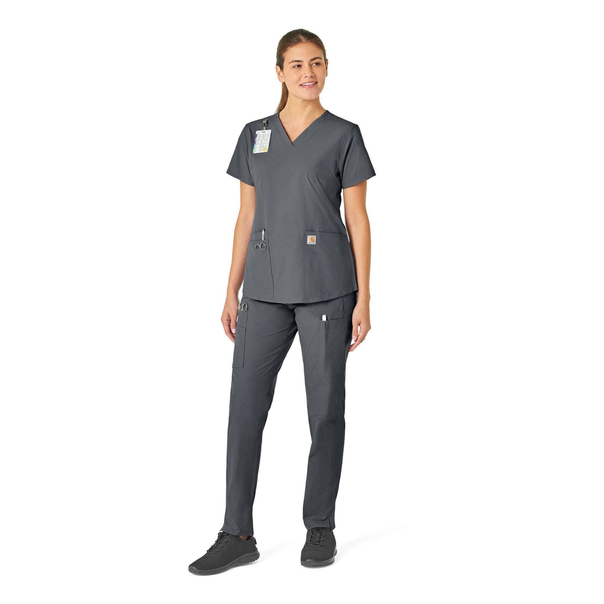 Women's force essentials v-neck scrub top