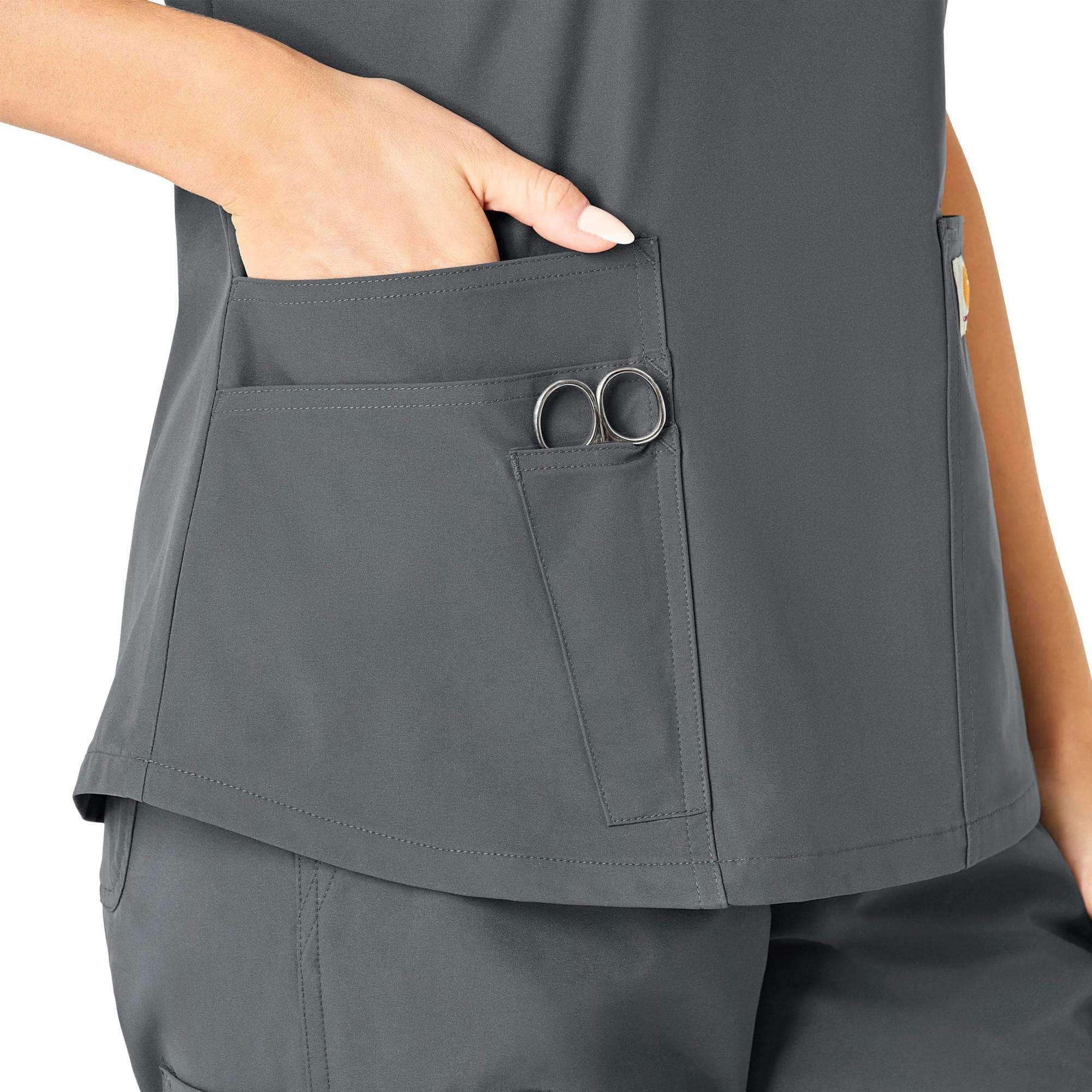 Women's force essentials v-neck scrub top