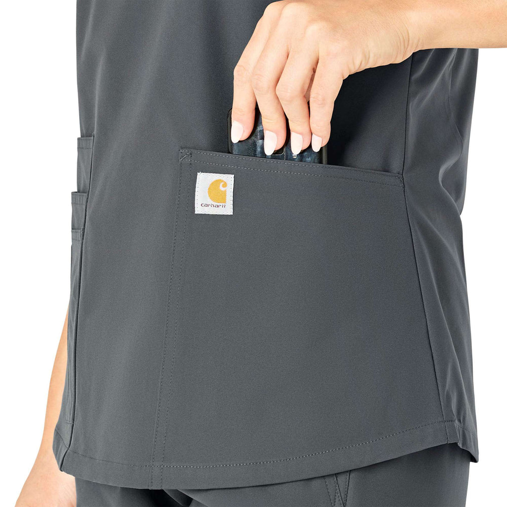 Women's force essentials v-neck scrub top